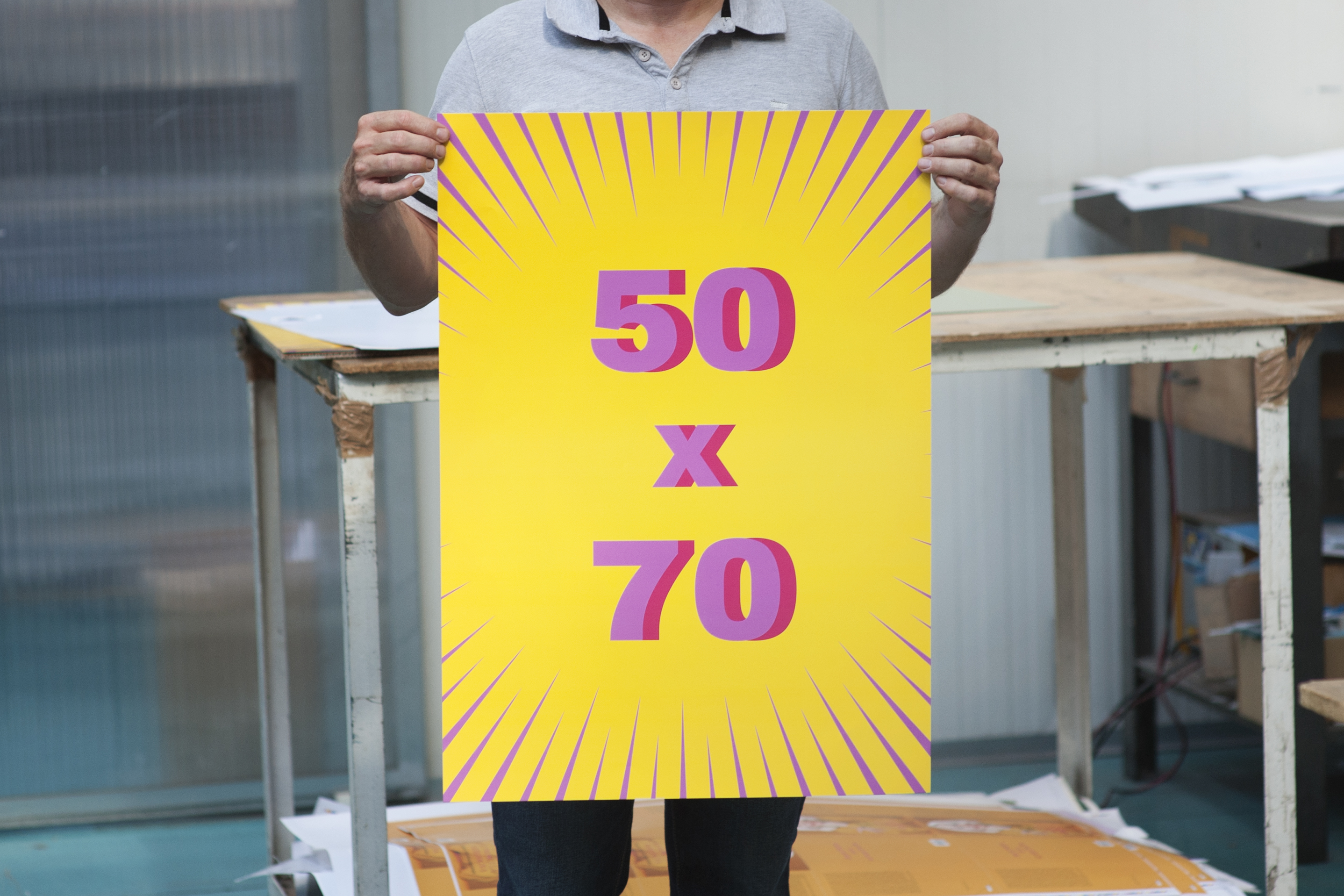 Poster grande 50 cm per 70 cm